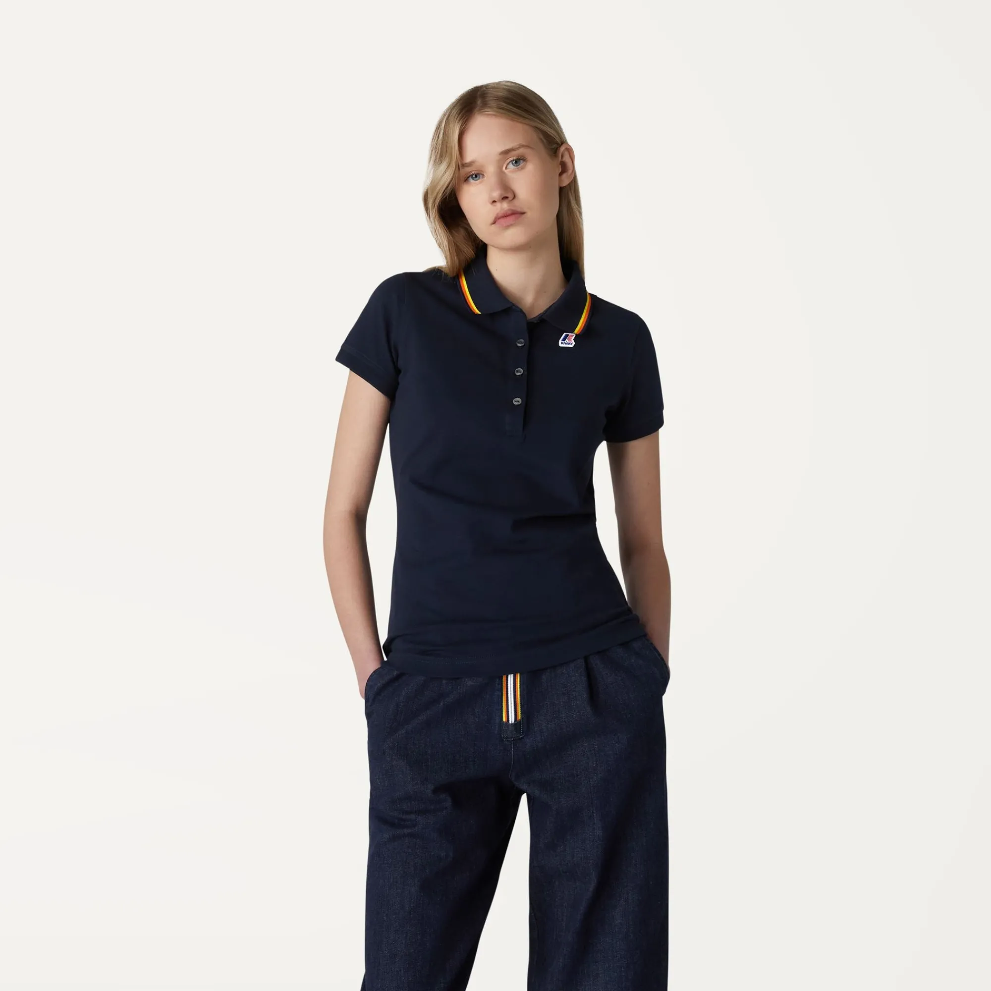 Donna K-Way Polo^ALIZEE STRETCH