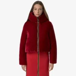 Donna K-Way Giacche Corte^BRIEN VELVET THERMO REVERSIBLE