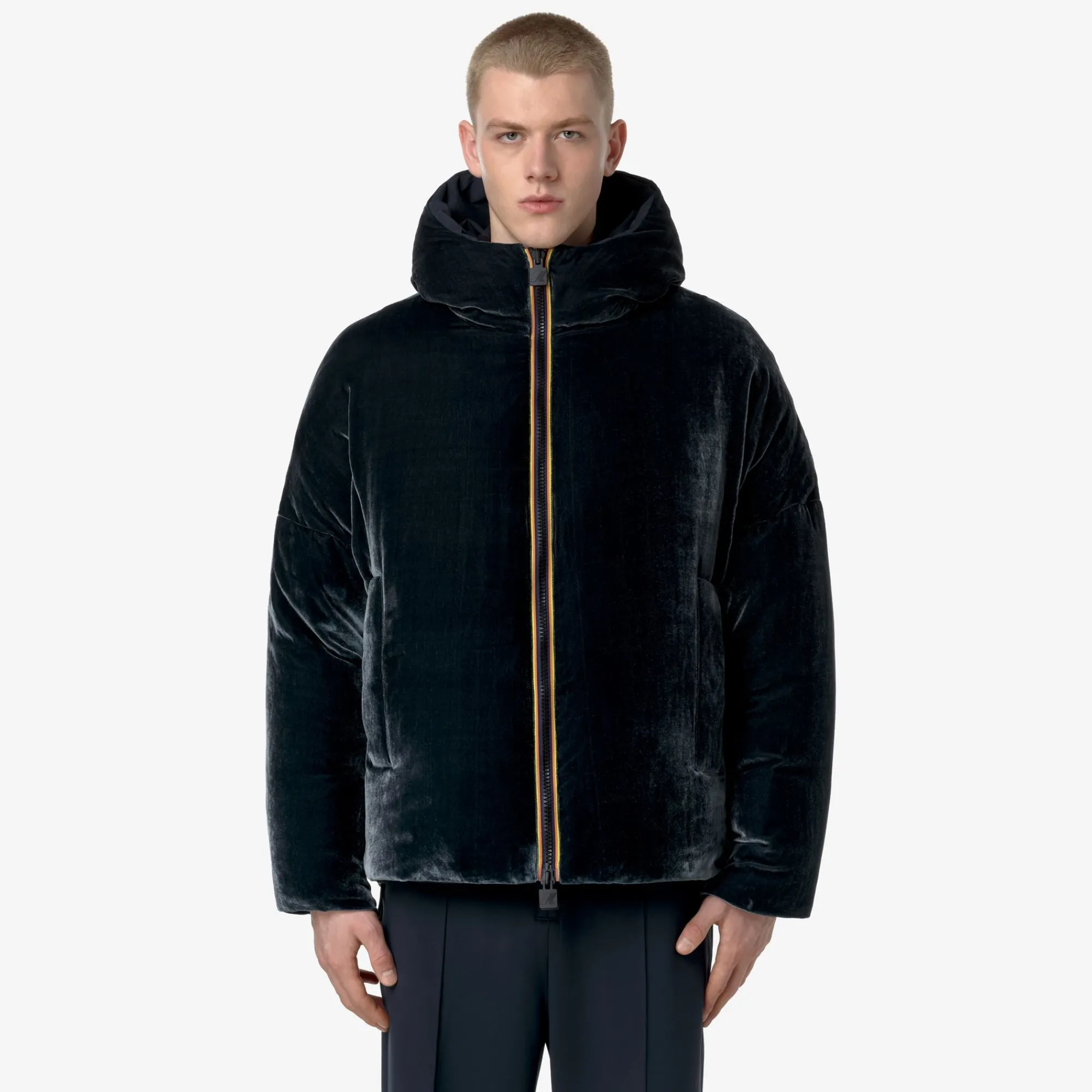 Uomo K-Way Giacche Corte^CLAUDER VELVET THERMO REVERSIBLE