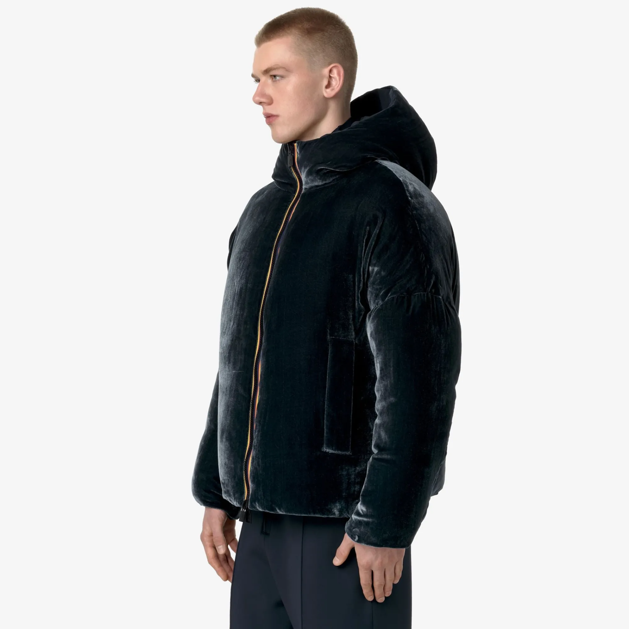 Uomo K-Way Giacche Corte^CLAUDER VELVET THERMO REVERSIBLE