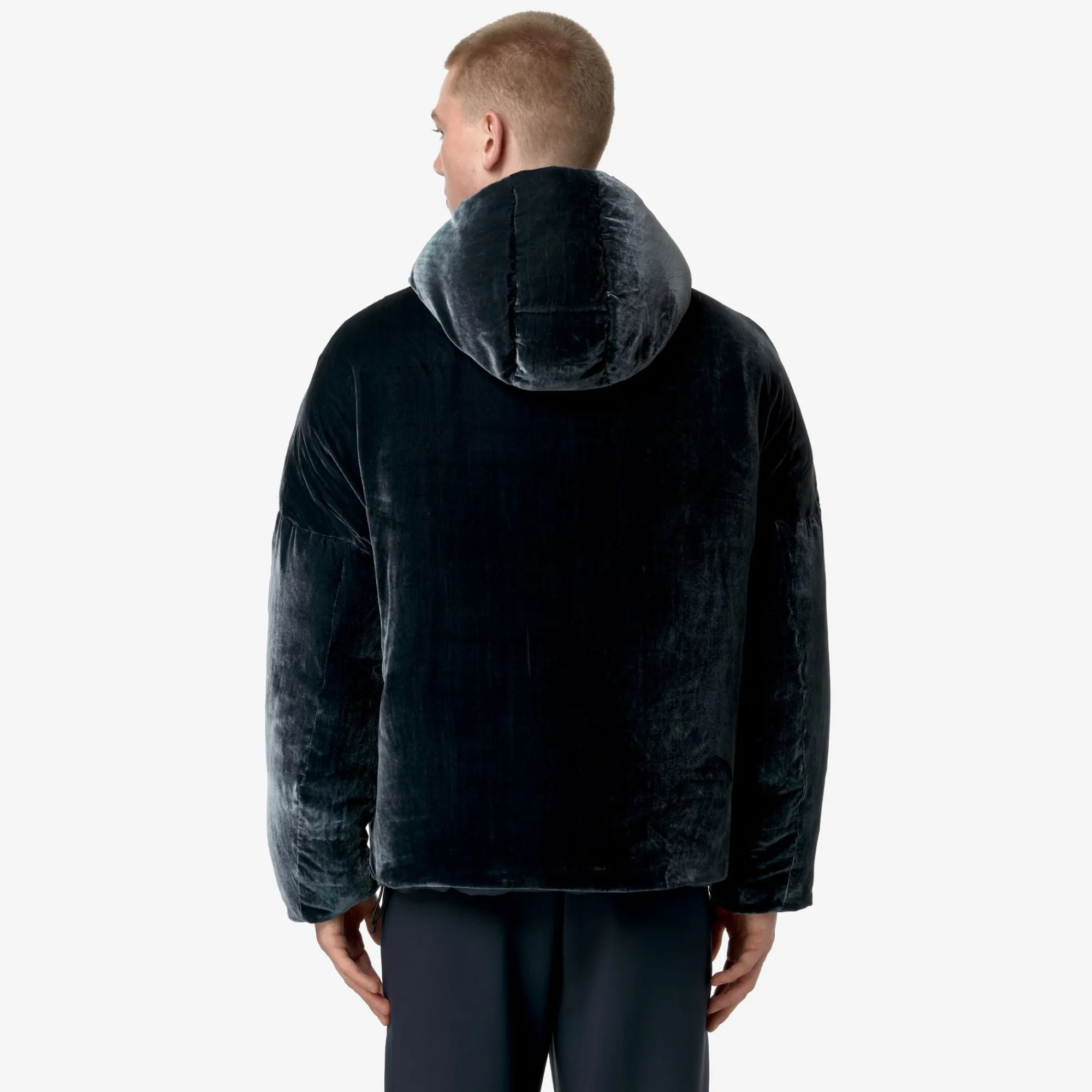 Uomo K-Way Giacche Corte^CLAUDER VELVET THERMO REVERSIBLE