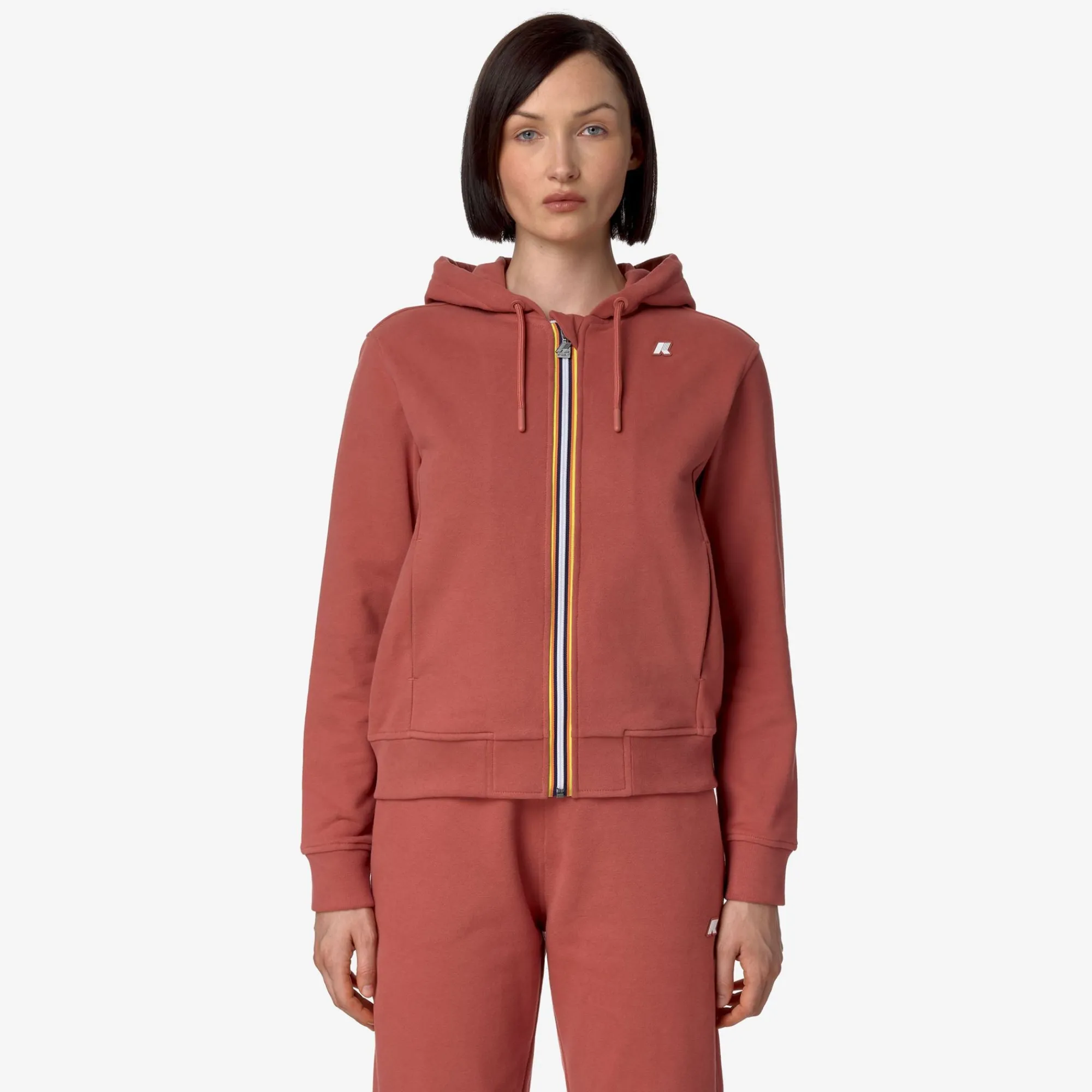 Donna K-Way Felpe^DELINE FLEECE PEACH