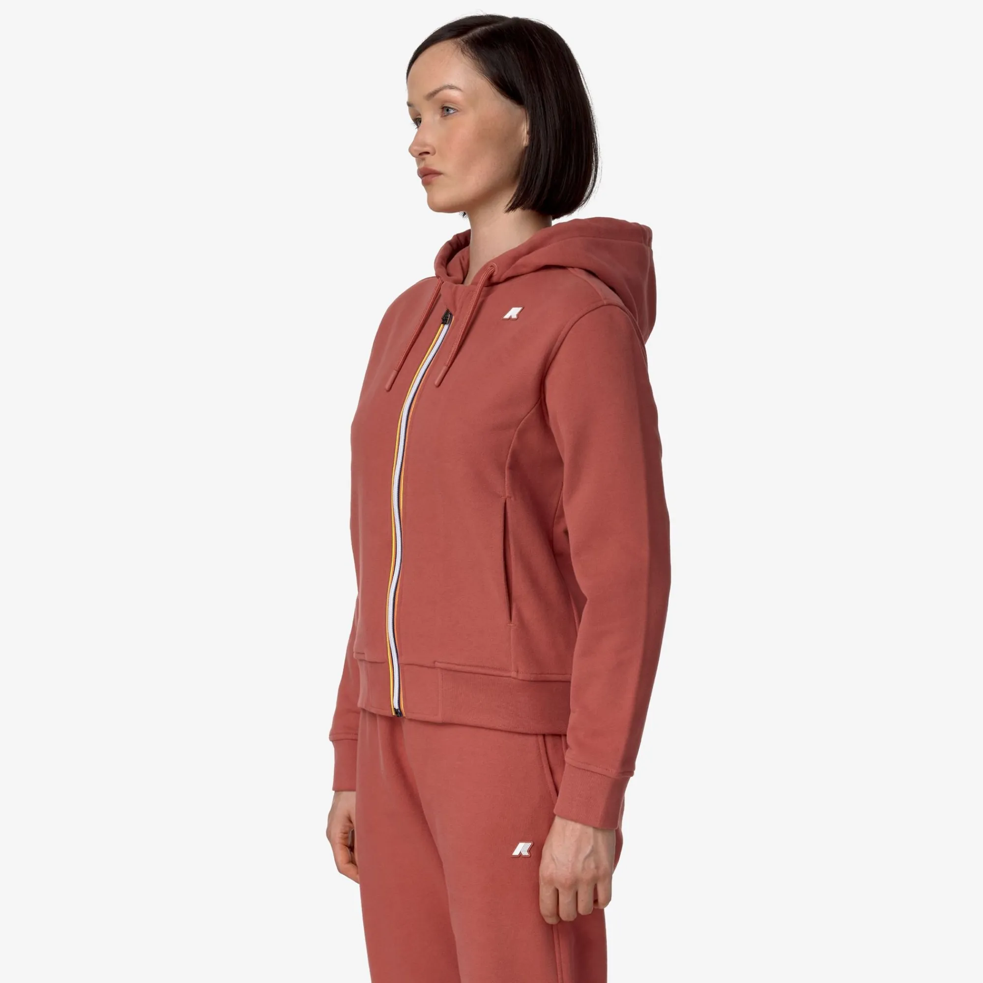 Donna K-Way Felpe^DELINE FLEECE PEACH