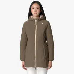 Donna K-Way Piumini E Giacche Lunghe^DENISE ST WARM REVERSIBLE