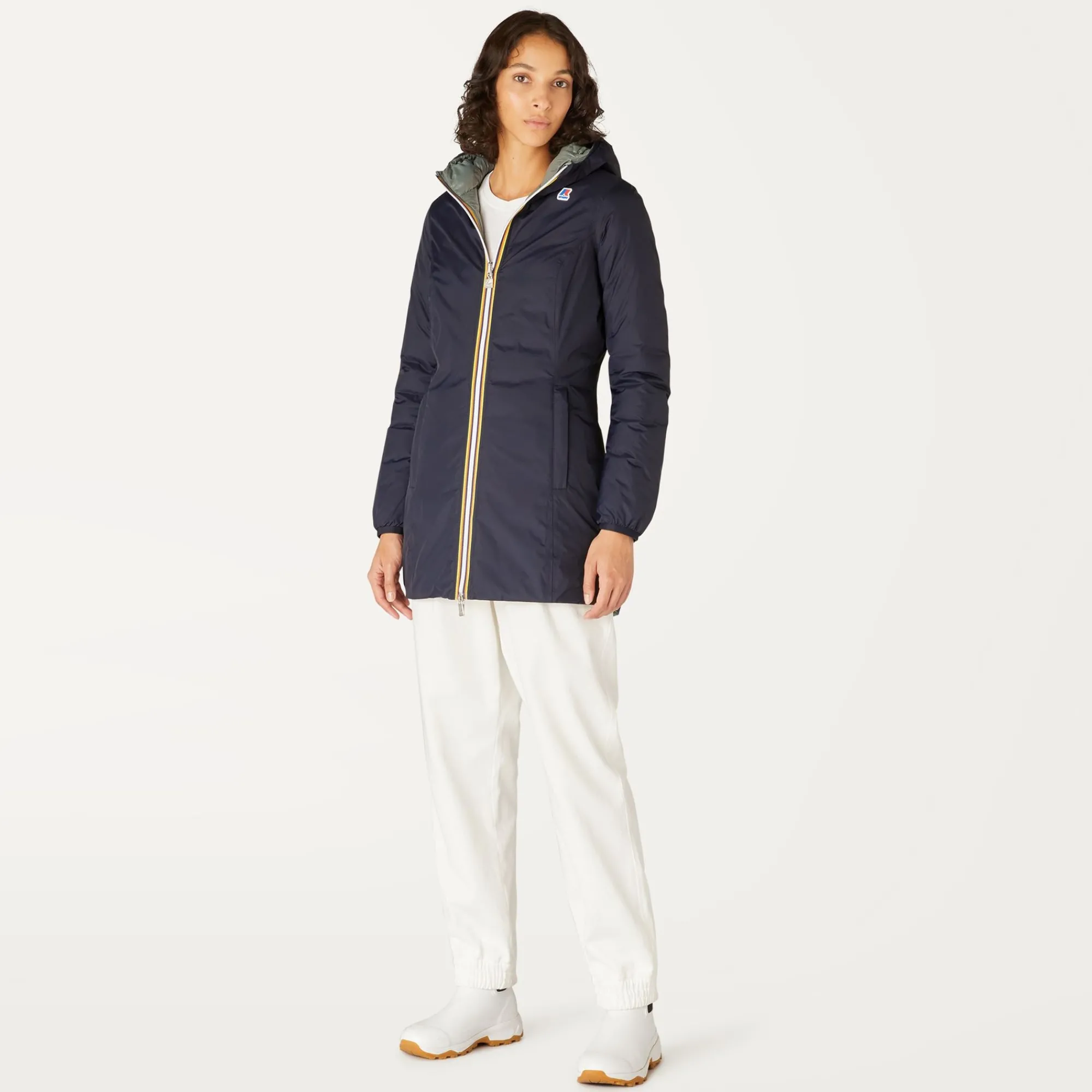 Donna K-Way Piumini E Giacche Lunghe^DENISE THERMO PLUS.2 REVERSIBLE
