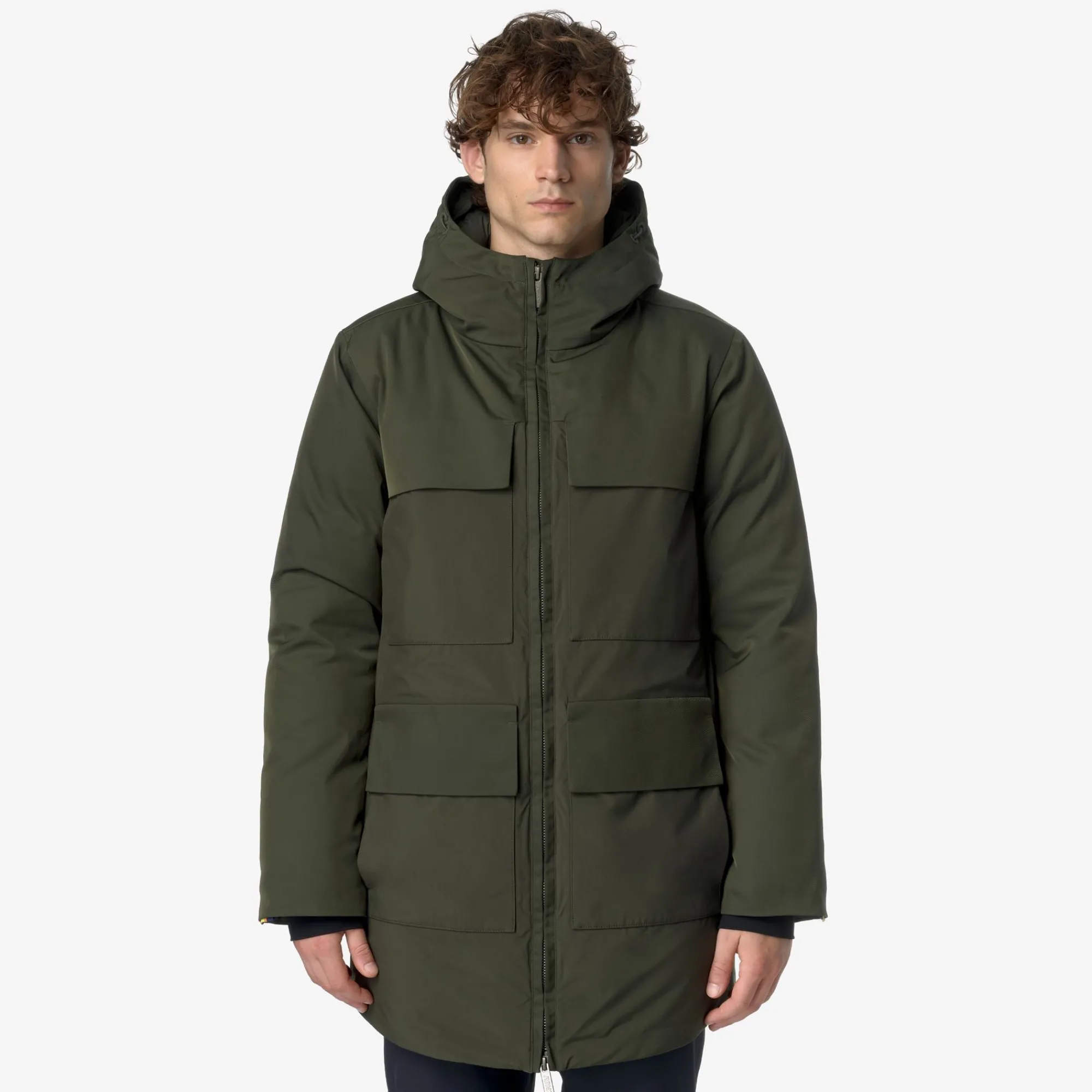 Uomo K-Way Piumini E Giacche Lunghe^HODEL FABRIC MIX