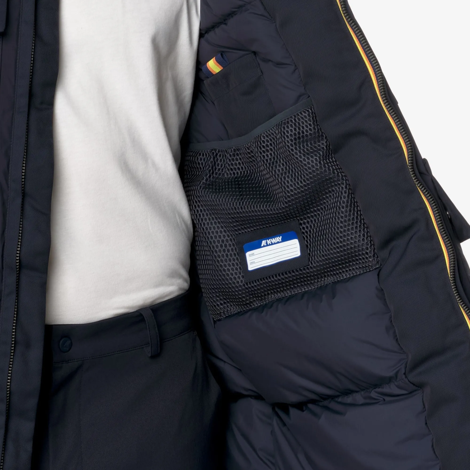 Uomo K-Way Piumini E Giacche Lunghe^HODEL FABRIC MIX