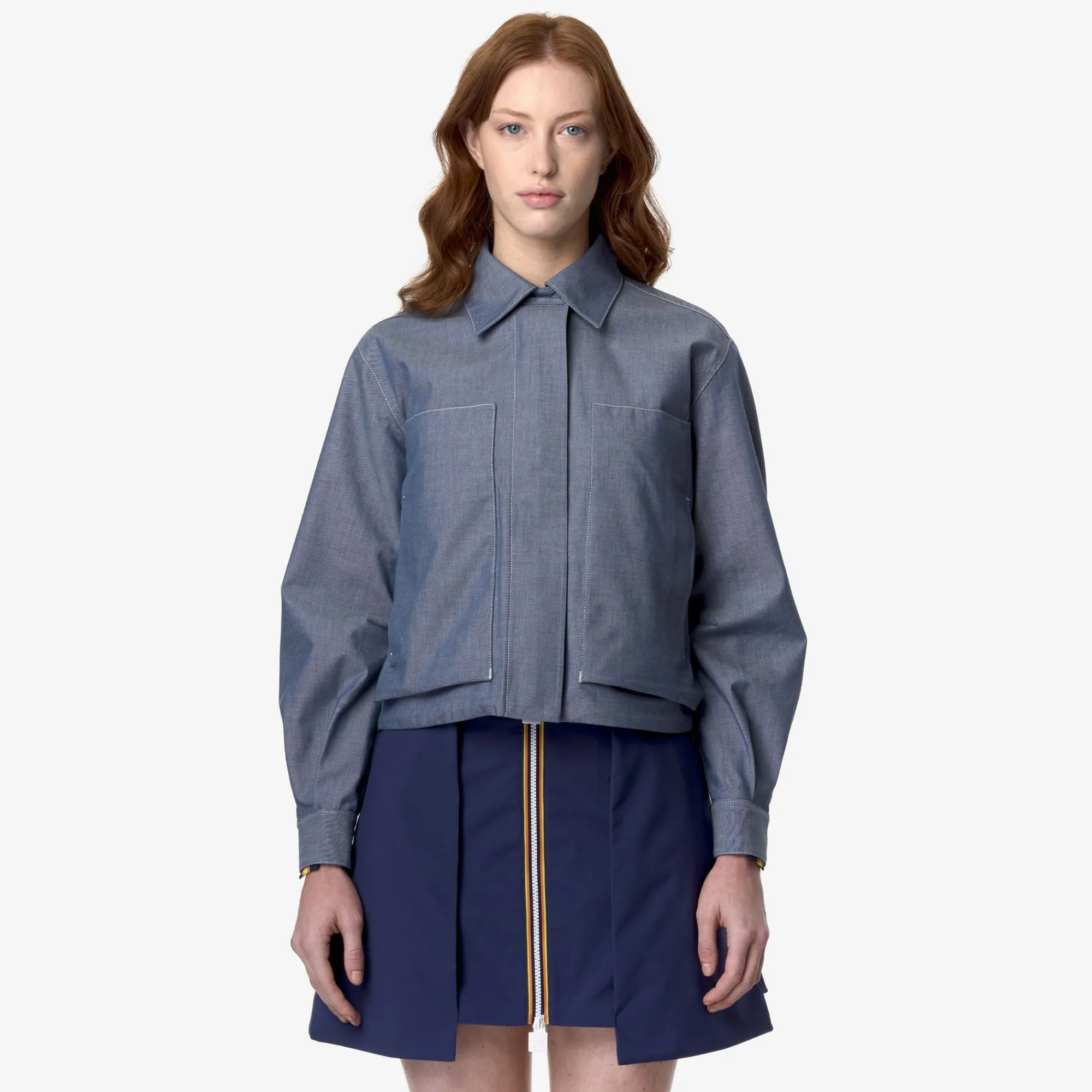 Donna K-Way Giacche Corte^ISARTHE CHAMBRAY 3L