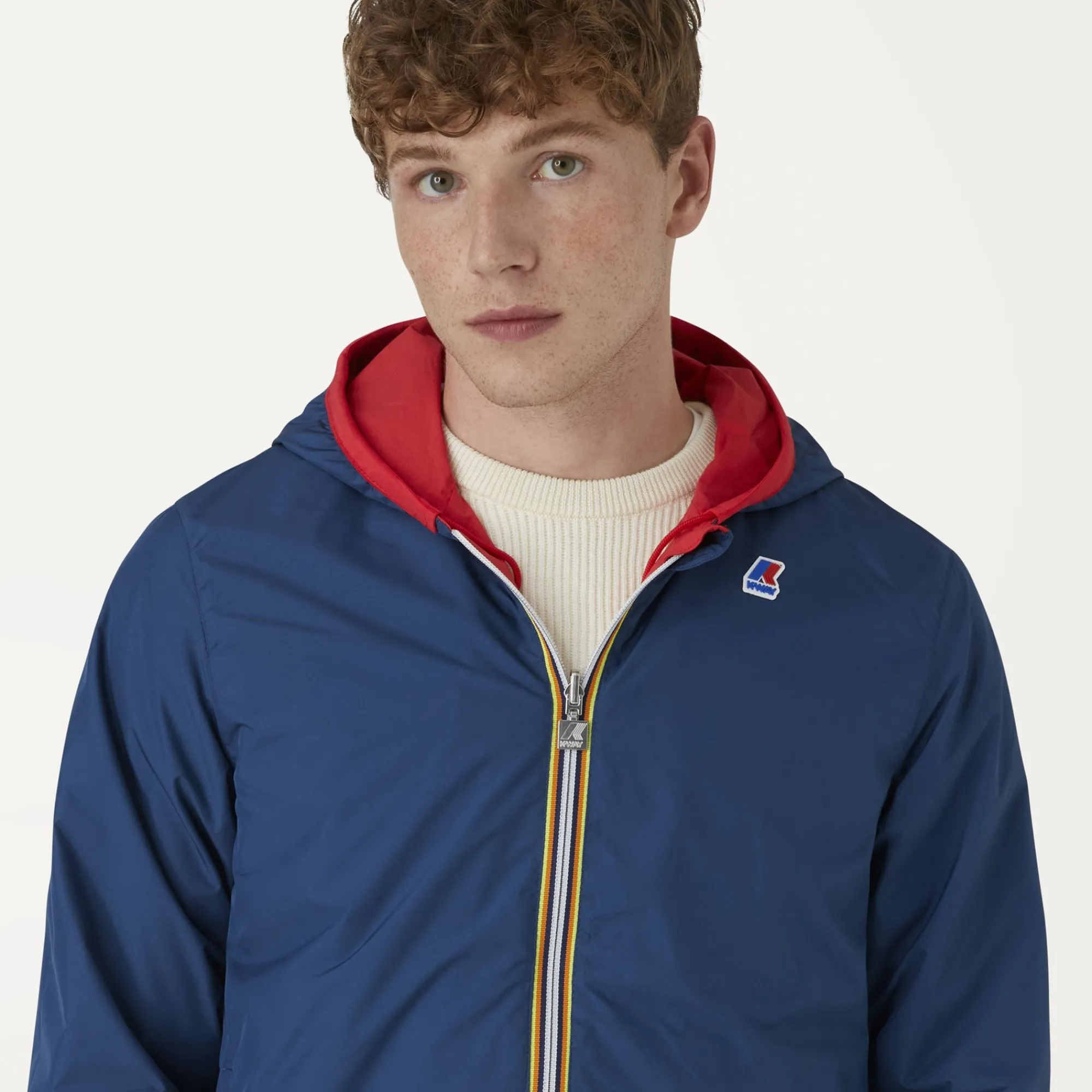 Uomo K-Way Giacche Corte|Giacche Corte^JACQUES REVERSIBLE RIPSTOP