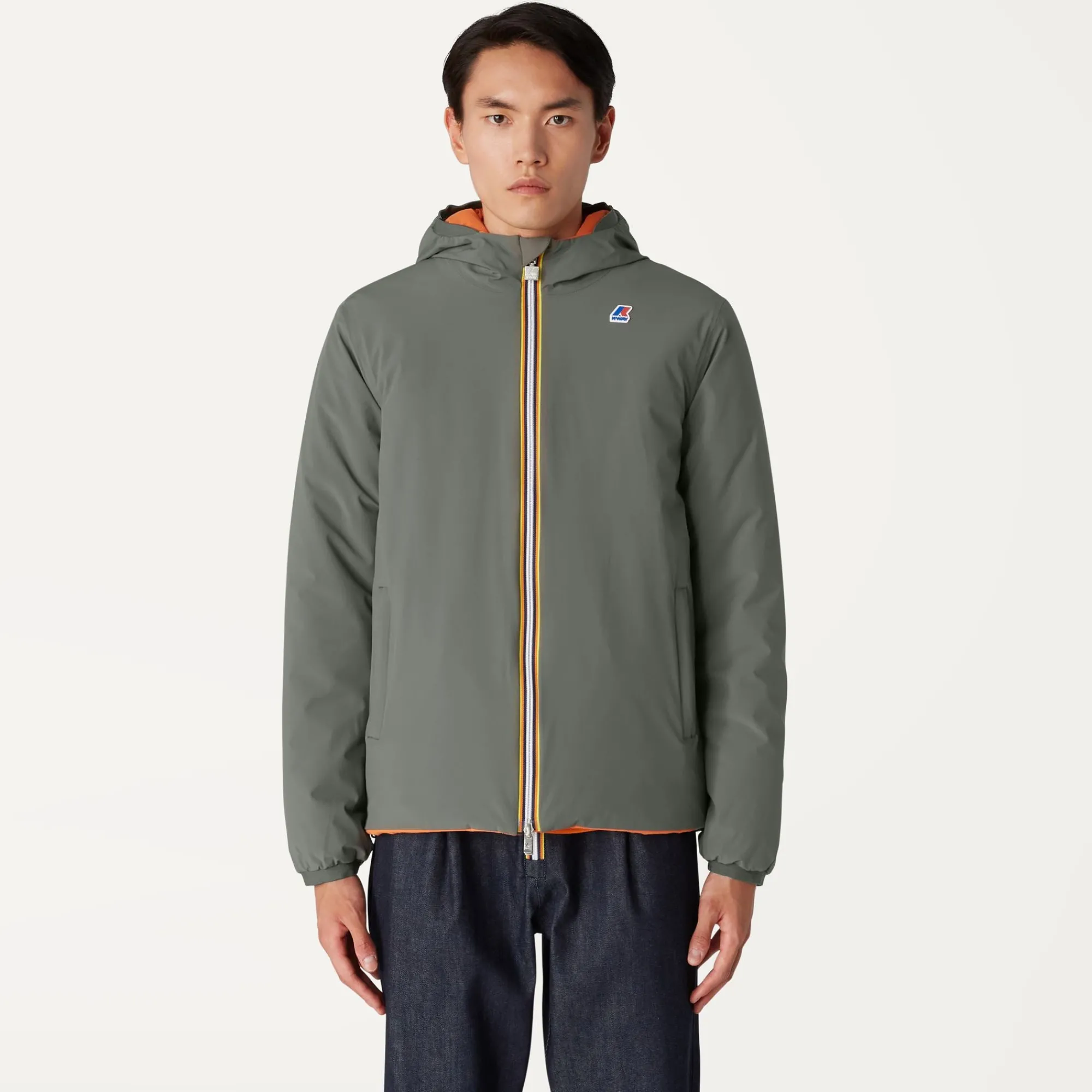Uomo K-Way Giacche Corte^JACQUES WARM REVERSIBLE