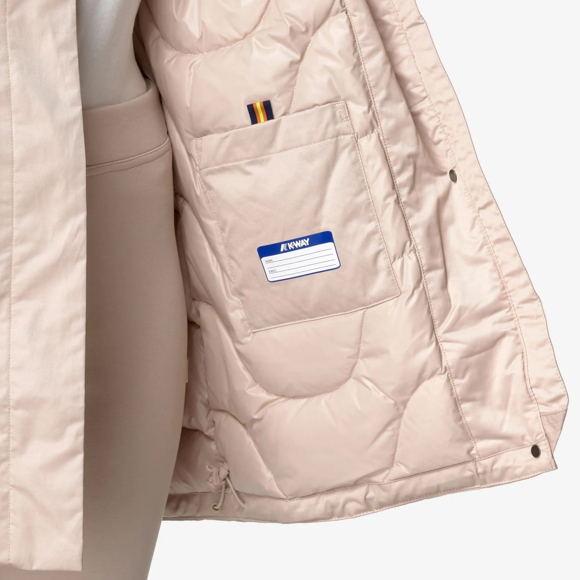 Donna K-Way Piumini E Giacche Lunghe^KALUA SATIN THERMO