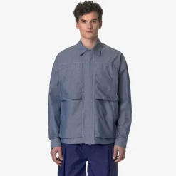 Uomo K-Way Giacche Corte^KAYEL CHAMBRAY 3L