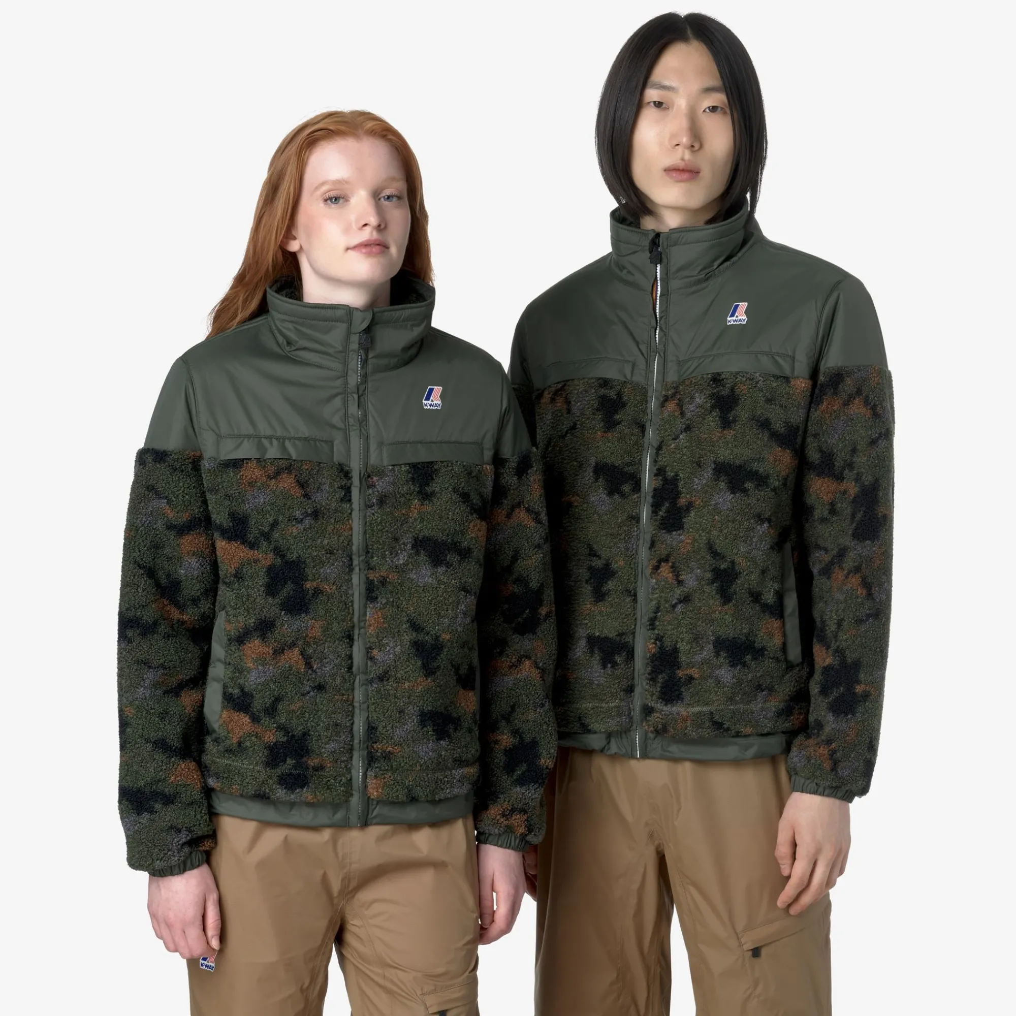 Donna K-Way Felpe|Felpe^LE VRAI 3.0 JILDE PRINTED ORSETTO