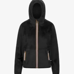Donna K-Way Felpe^LILY VELOUR POLAR REVERSIBLE