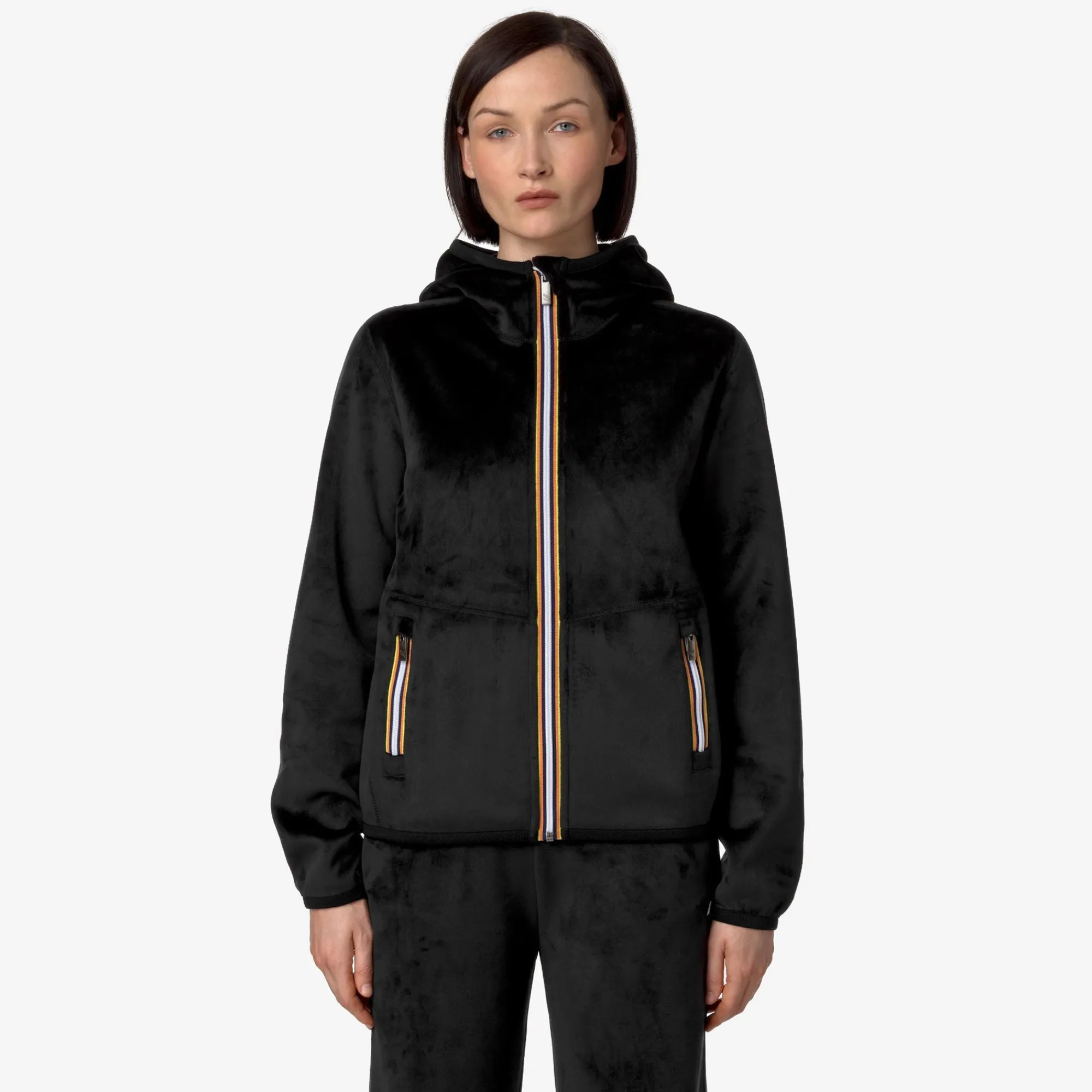 Donna K-Way Felpe^LILY VELOUR POLAR REVERSIBLE