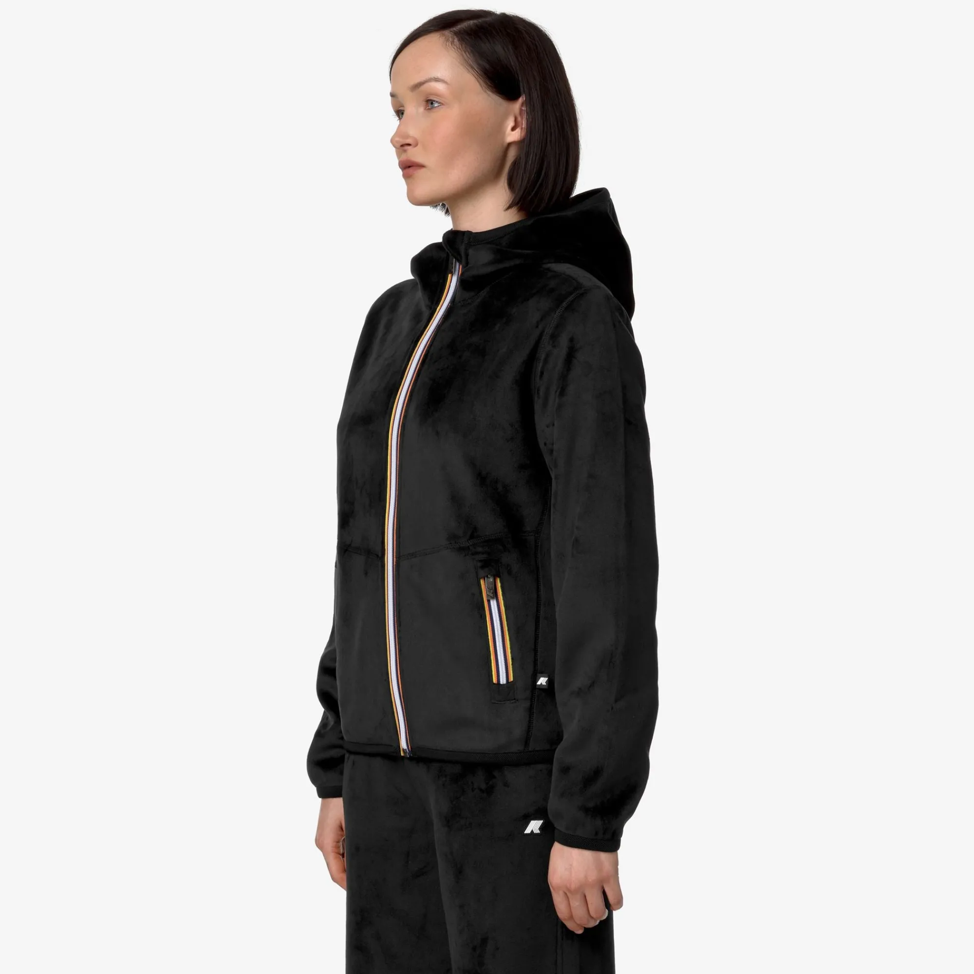 Donna K-Way Felpe^LILY VELOUR POLAR REVERSIBLE