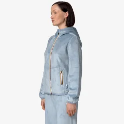 Donna K-Way Felpe^LILY VELOUR POLAR REVERSIBLE