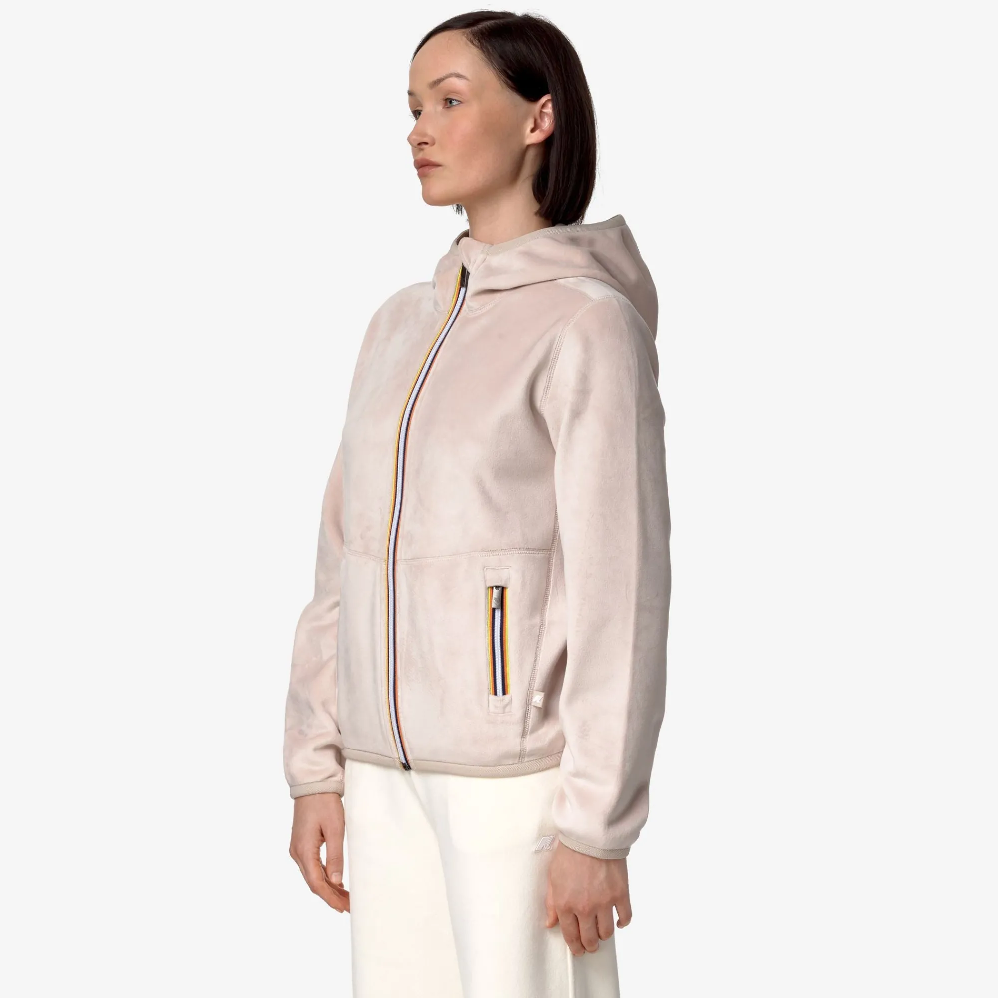Donna K-Way Felpe^LILY VELOUR POLAR REVERSIBLE