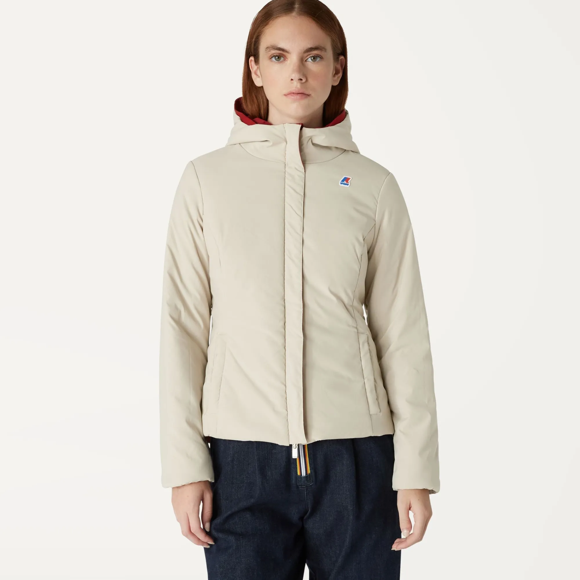 Donna K-Way Giacche Corte^LILY WARM REVERSIBLE