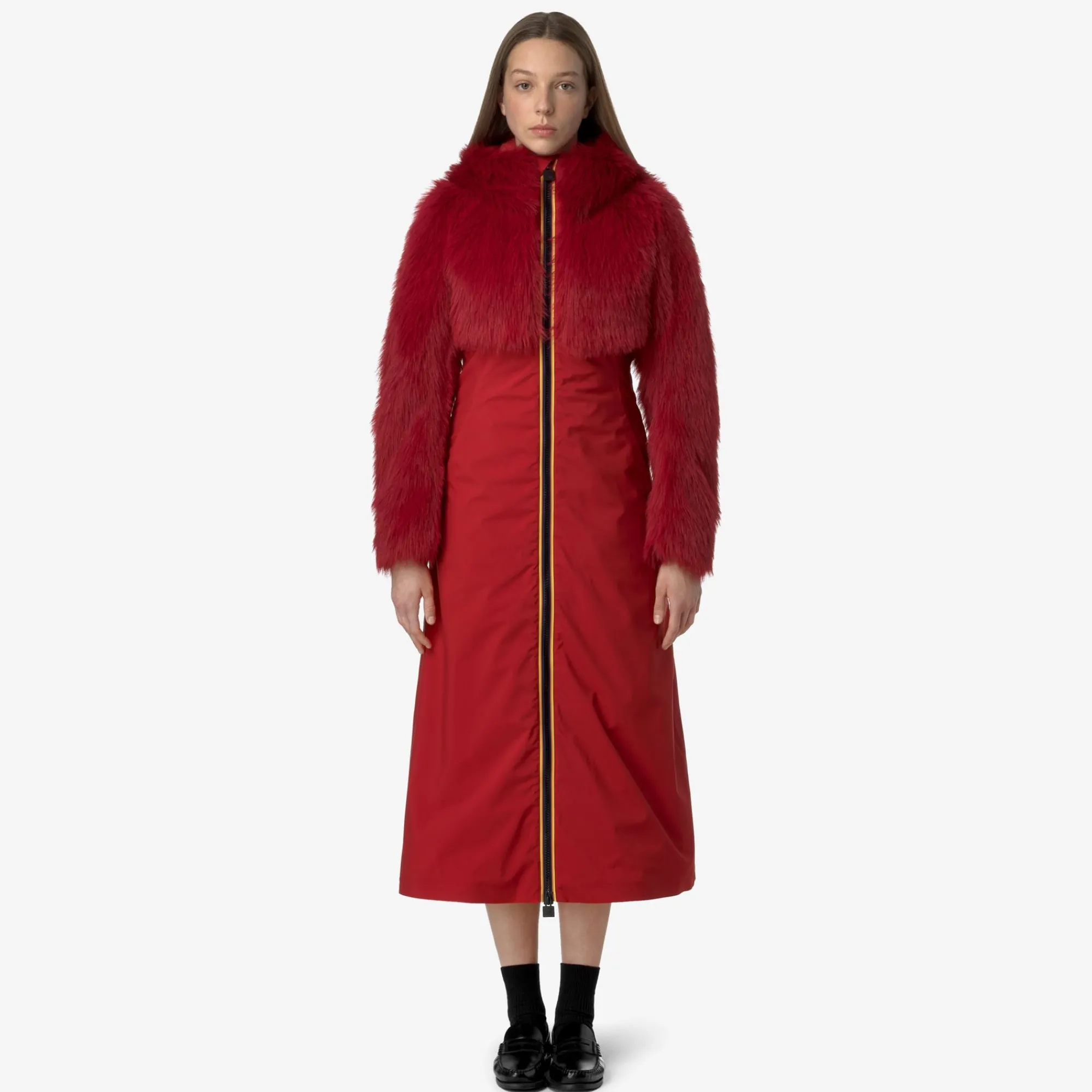 Donna K-Way Piumini E Giacche Lunghe^MENIL ECO FUR BONDED