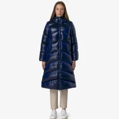 Donna K-Way Piumini E Giacche Lunghe^NEIVEL CRYSTAL CHINTZ THERMO HEAVY