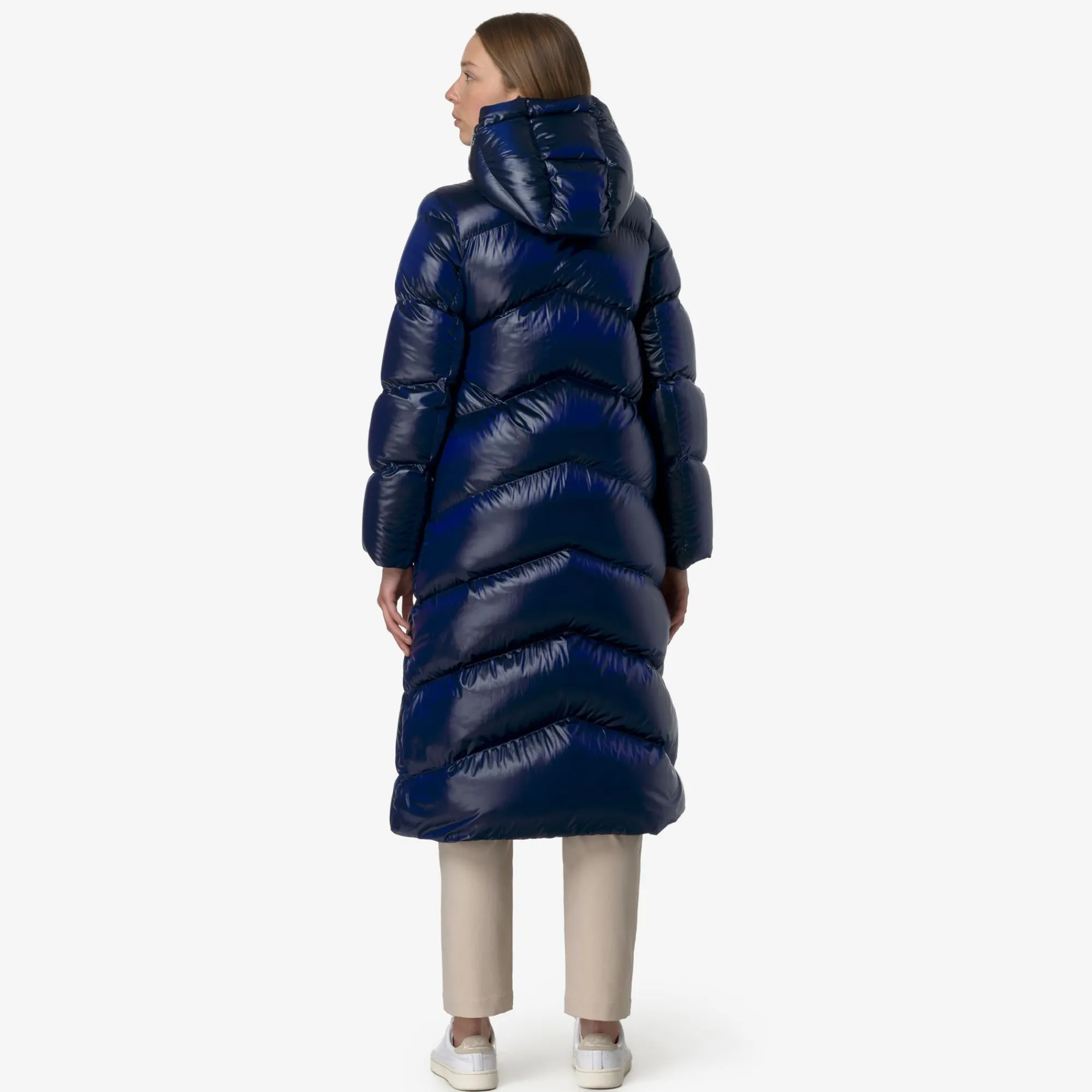 Donna K-Way Piumini E Giacche Lunghe^NEIVEL CRYSTAL CHINTZ THERMO HEAVY