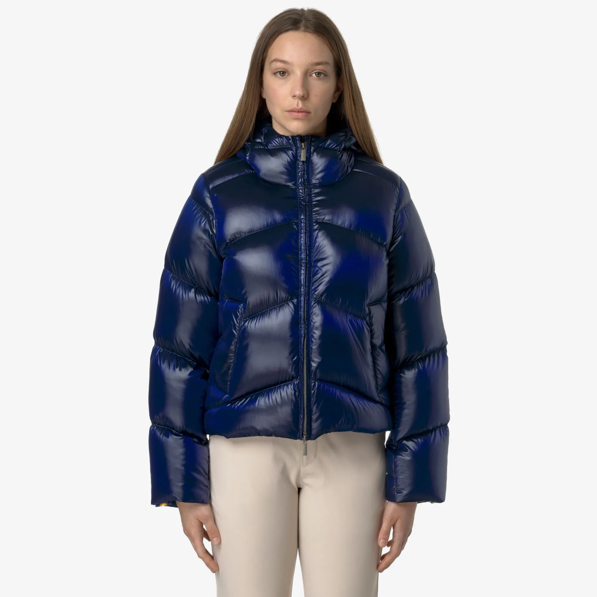 Donna K-Way Giacche Corte^NINEV CRYSTAL CHINTZ THERMO HEAVY