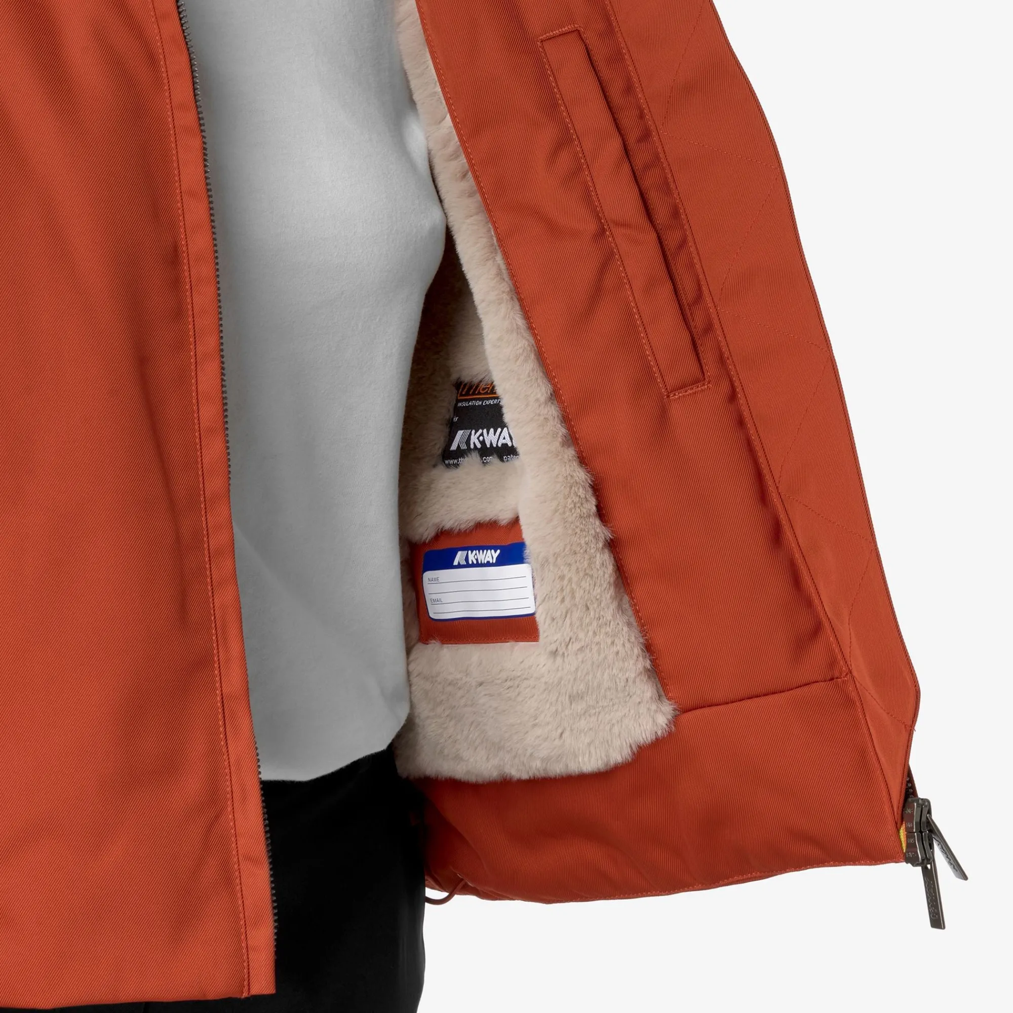 Donna K-Way Giacche Corte^OLGA TWILL FUR