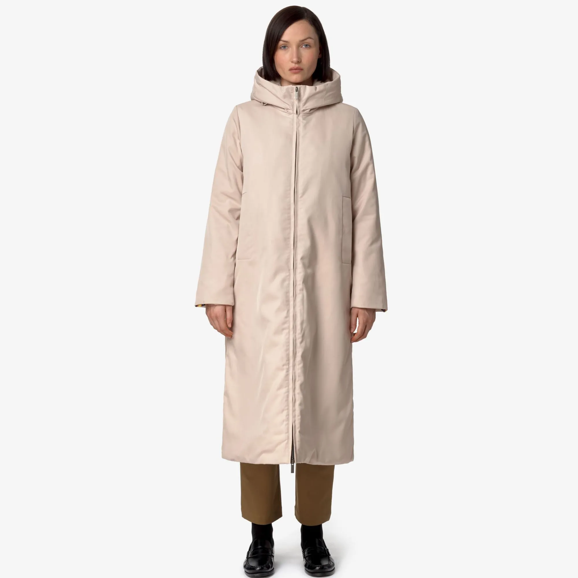 Donna K-Way Piumini E Giacche Lunghe^OLLER TWILL FUR