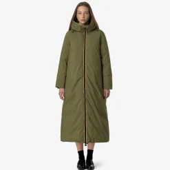 Donna K-Way Piumini E Giacche Lunghe^ORLEN VELVET THERMO REVERSIBLE