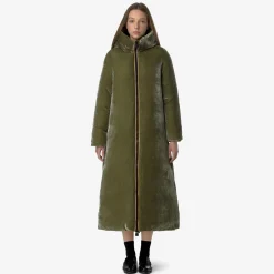Donna K-Way Piumini E Giacche Lunghe^ORLEN VELVET THERMO REVERSIBLE