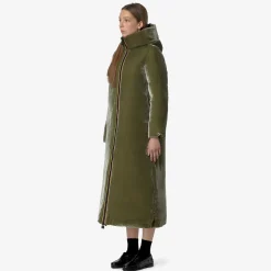 Donna K-Way Piumini E Giacche Lunghe^ORLEN VELVET THERMO REVERSIBLE