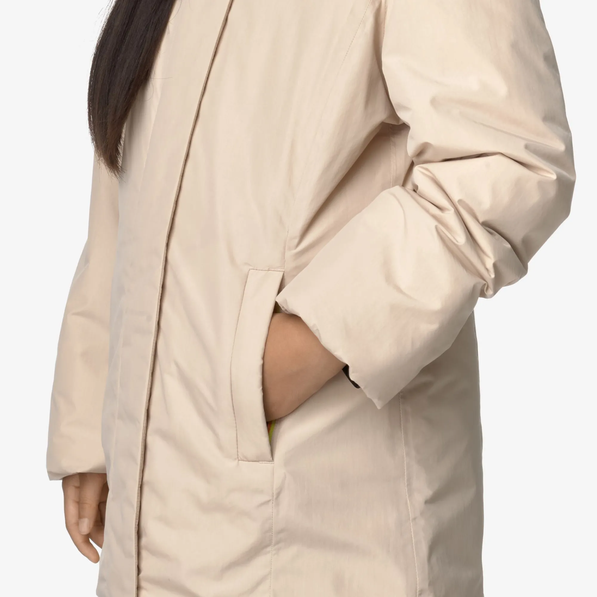 K-Way Piumini E Giacche Lunghe^P. DENISE SOFT TOUCH MARMOTTA