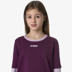 K-Way T-shirt^P. ELMERINE PEACH REVERSIBLE SLEEVES
