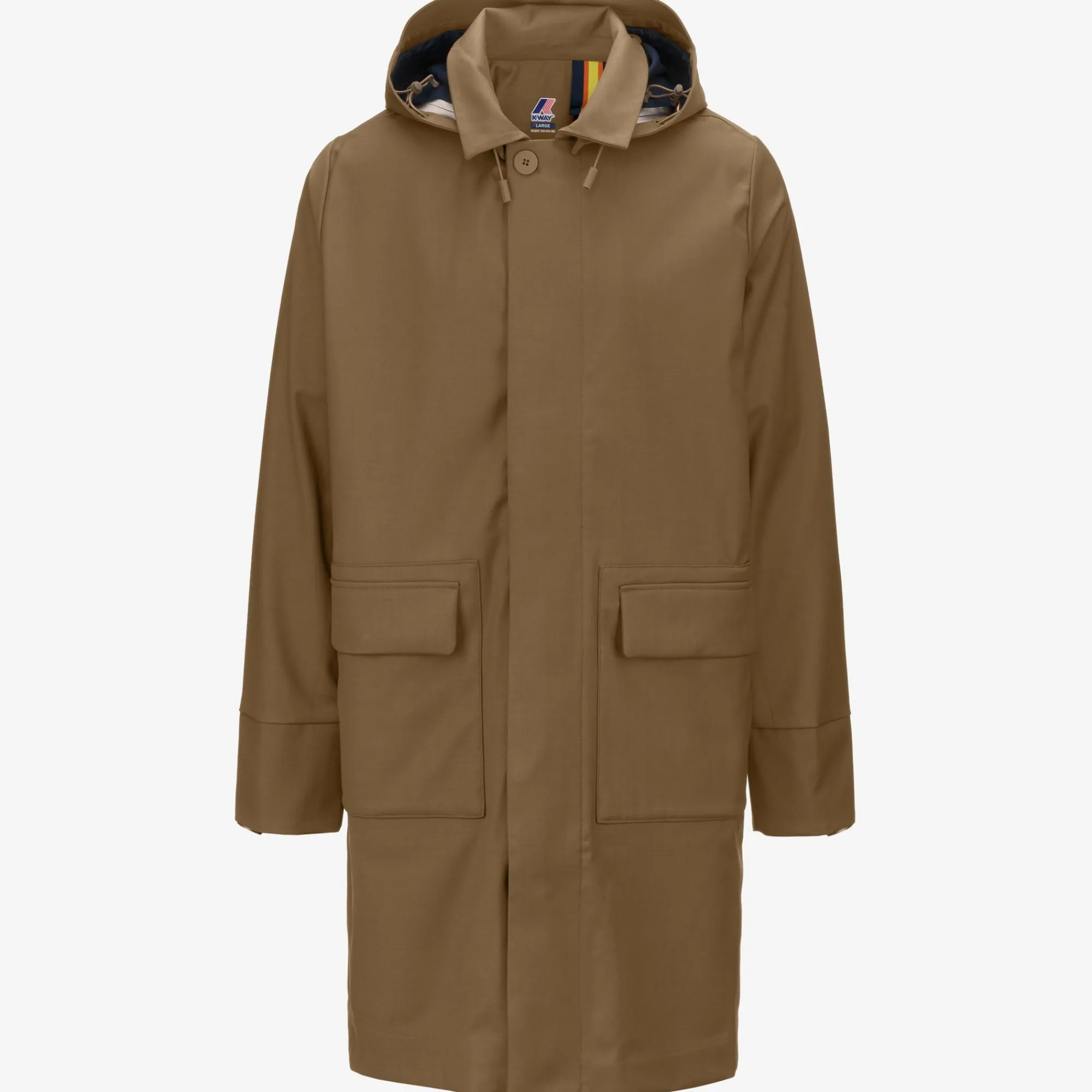 Uomo K-Way Piumini E Giacche Lunghe^POIROL TECH WOOL BLEND