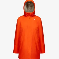 Donna K-Way Piumini E Giacche Lunghe^SOPHIE MICRO RIPSTOP MARMOTTA