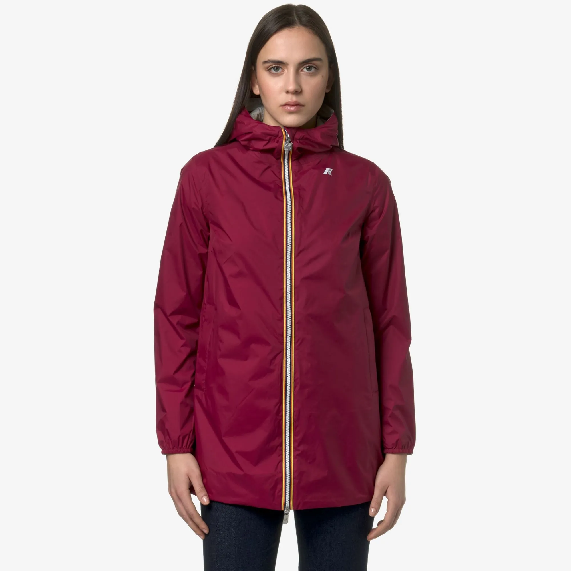 Donna K-Way Piumini E Giacche Lunghe^SOPHIE PLUS.2 REVERSIBLE