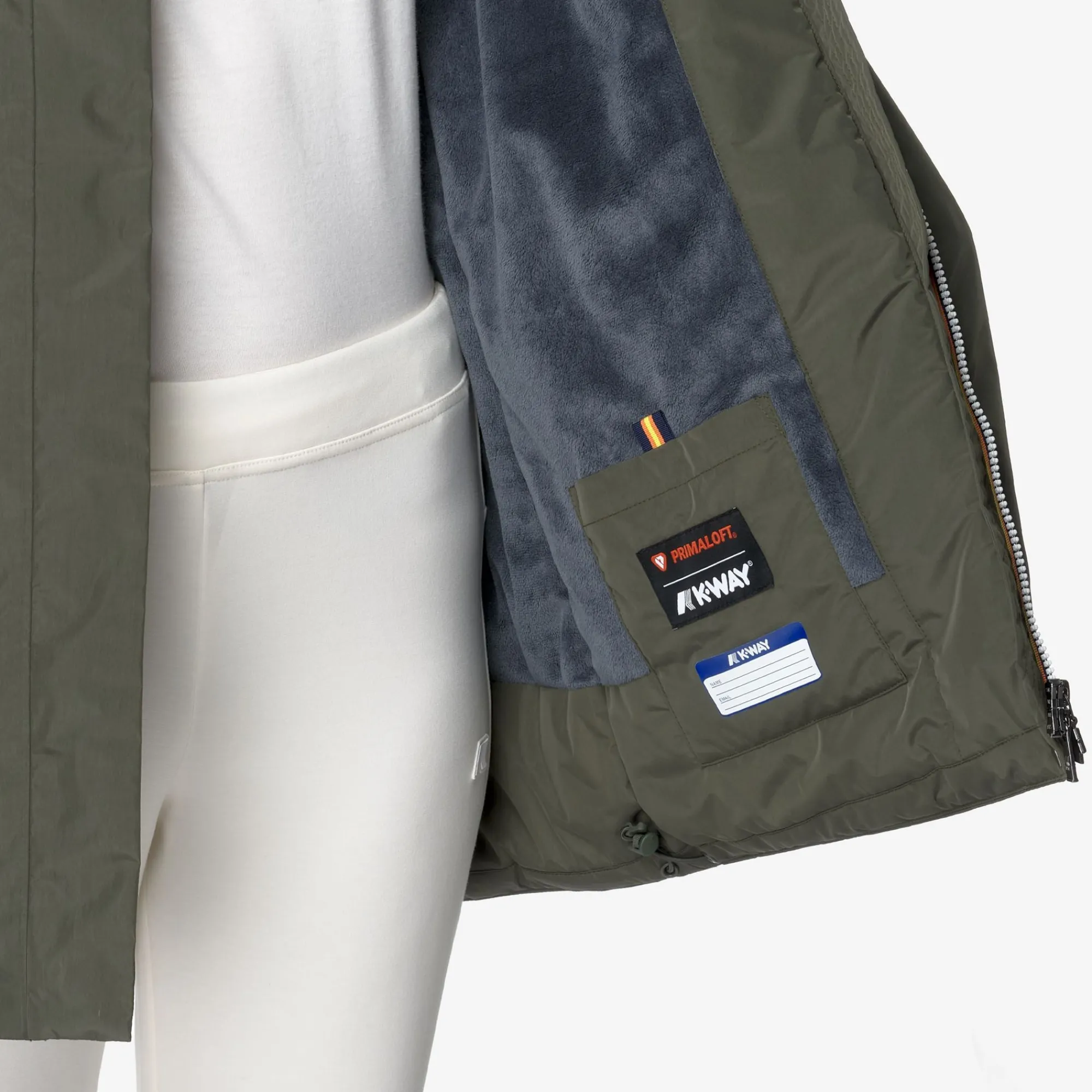 Donna K-Way Piumini E Giacche Lunghe^SOPHIE SOFT TOUCH MARMOTTA