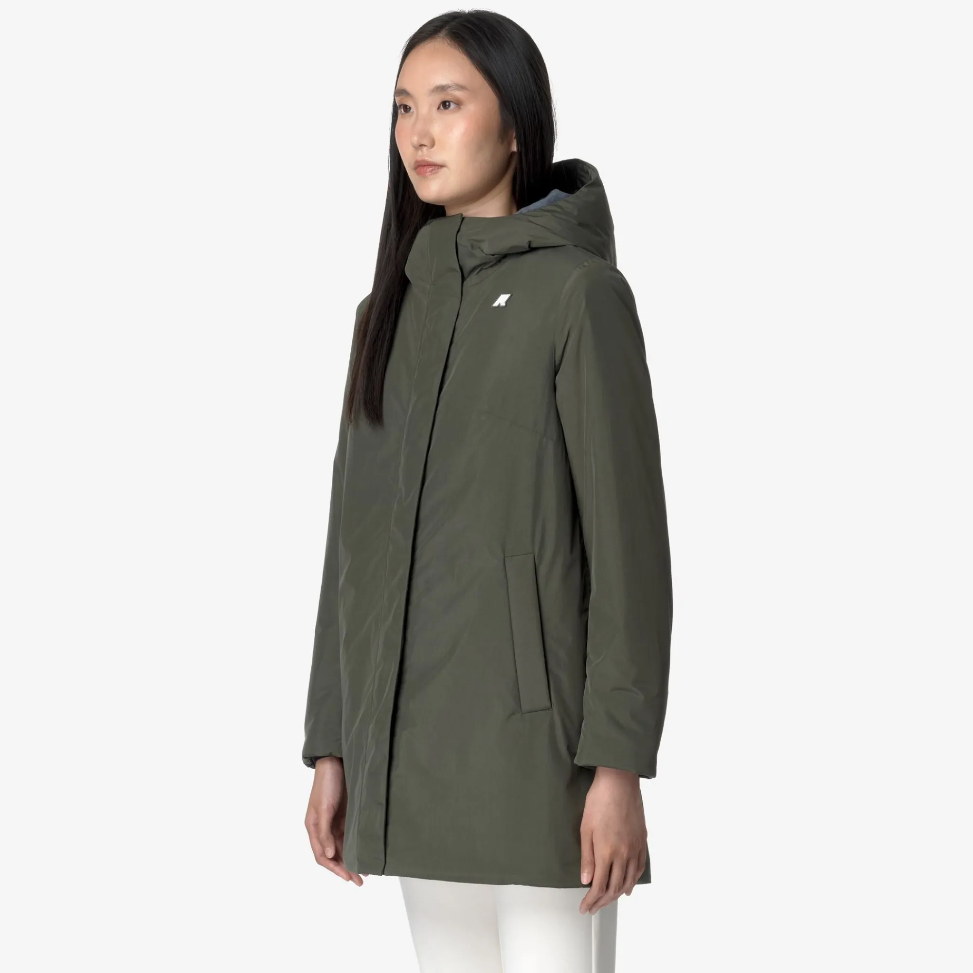 Donna K-Way Piumini E Giacche Lunghe^SOPHIE SOFT TOUCH MARMOTTA
