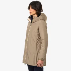 Donna K-Way Piumini E Giacche Lunghe^SOPHIE ST THERMO REVERSIBLE