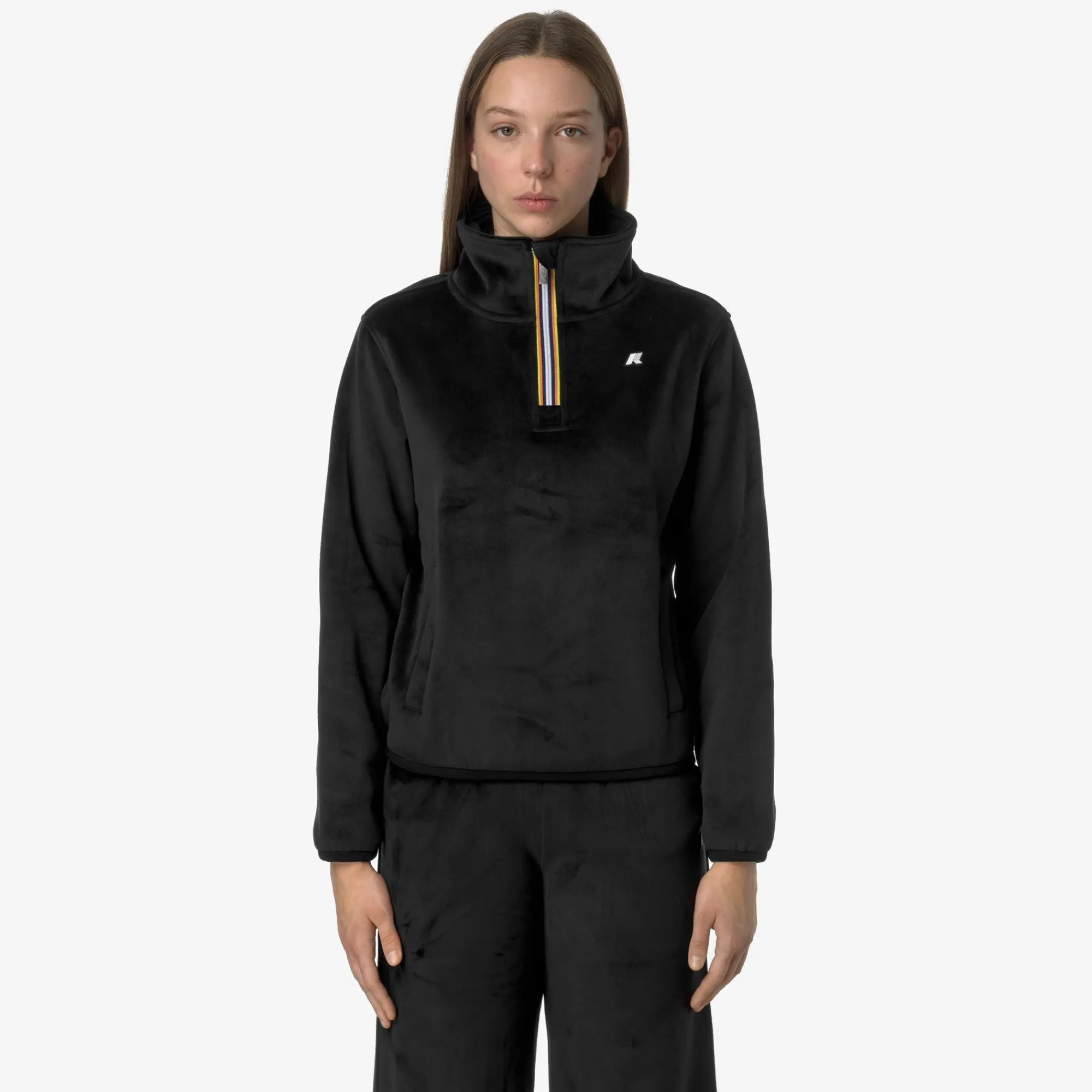 Donna K-Way Felpe^VIV VELOUR POLAR
