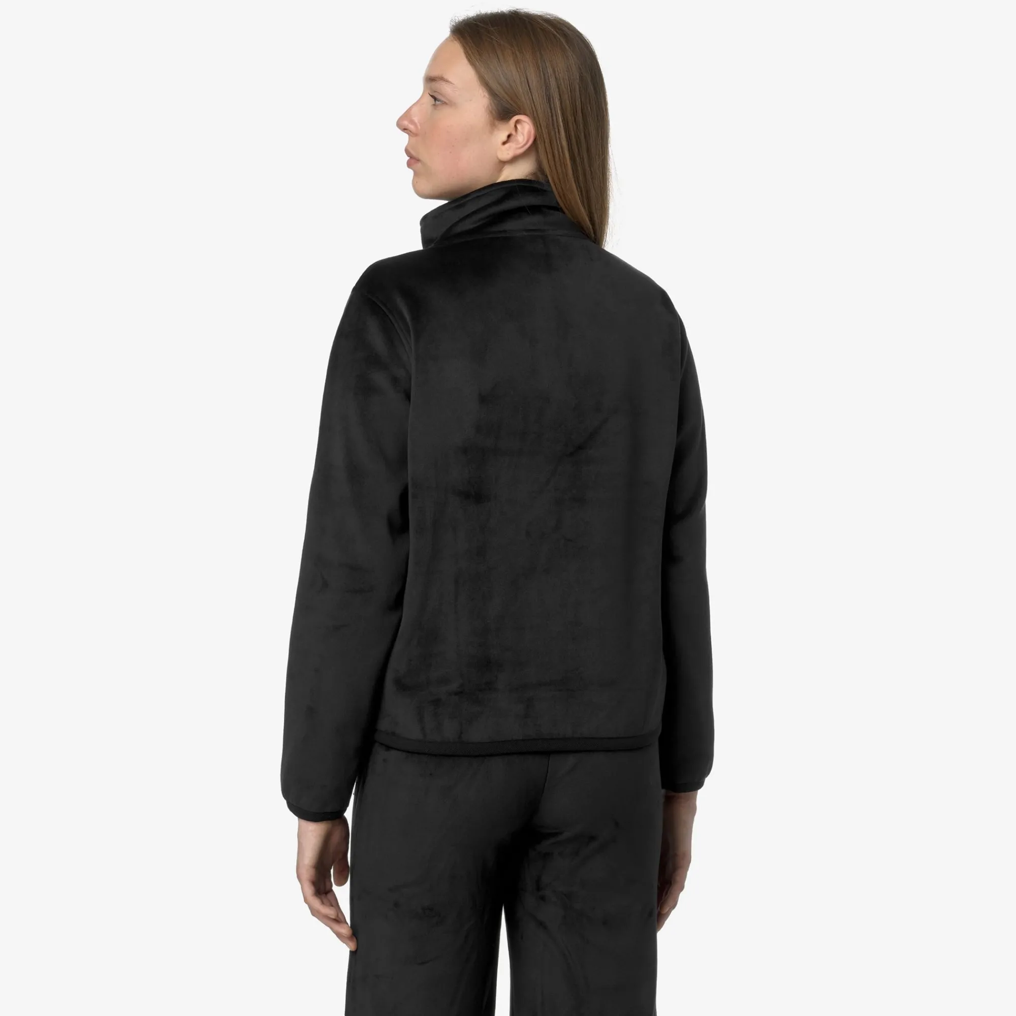 Donna K-Way Felpe^VIV VELOUR POLAR